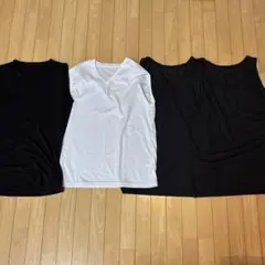 Vネックタンクトップ 2枚セット＋エアリズムシャツ2枚セット