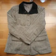 ウール、アンゴラ、カシミヤ素材のレディースジャケットコート