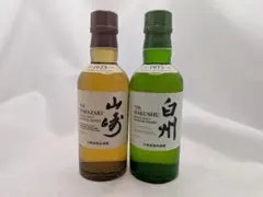 サントリー ウイスキー 山崎 白州180ml各1本 計2本　角ハイ、トリスシール サントリー 山崎 白州 180ml 各1本 計2本セット ウイスキー① - メルカリ