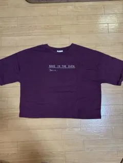 ロゴプリント 半袖Tシャツ ボルドーのサムネイル