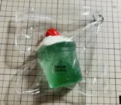 DRINK SQUEEZE メロンソーダ スクイーズ キーホルダー