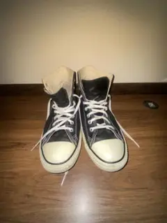 美品　CONVERSE ALL STAR レザー ハイカット29cm 黒