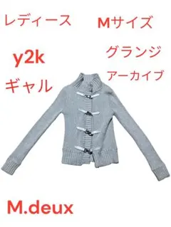 レディース　ニット　Mサイズ　00s アーカイブ　y2k グランジ　ギャル　金具