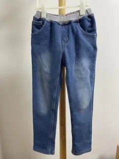 ダディオダディ　デニム風　裏起毛パンツ　130