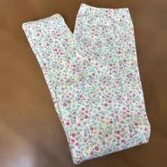 ユニクロ 花柄ロングパンツ ホワイトのサムネイル