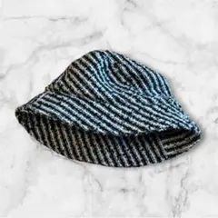 【美品】PAGEBOY ゼブラバケットハット 57cm 韓国系　モード　白黒のサムネイル