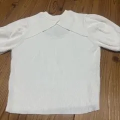 grl グレイル 半袖ニット ホワイト Sサイズ