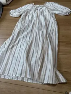 最終値下げ　新品　ナチュラルビューティーベーシック　ロングワンピース　ストライプ