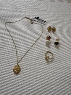 マリークワント ネックレス ピアス リング セット