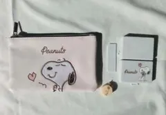 スヌーピー　レザー調ポーチ＆印鑑ケース