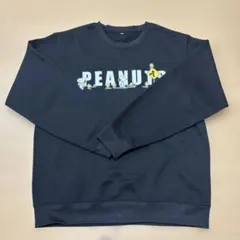PEANUTS SNOOPY スヌーピー　裏起毛　ブラック