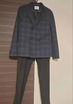 ZARA⭐︎チェックジャケット&スラックスセットアップ＋H&M⭐︎シャツ