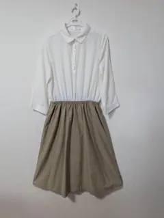 ikka 長袖ワンピース ひざ丈のサムネイル