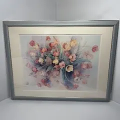 水彩絵画 印刷 額装 額サイズ 約87.5×67.5