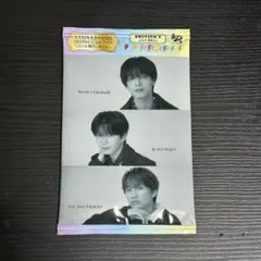 なにわ男子 トレカ アシンメトリー Black Nightmare