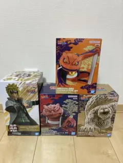 NARUTO疾風伝 ソフビフィギュア ガマ吉 守鶴 ガマブン太 ミナト4点セット