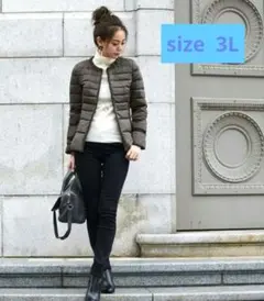 プレミアムストレッチライトダウンコー ☆ RUIRUE BOUTIQUE／3L