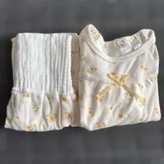 90cm花柄 ベビーパジャマ