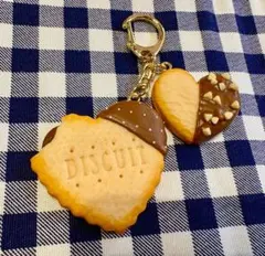 食べかけとろーりチョコ♡大きなドットハートビスケット＆チョコナッツハートクッキー