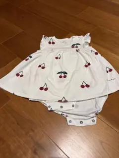 A*t様 gelato pique チェリー柄　ロンパース　80