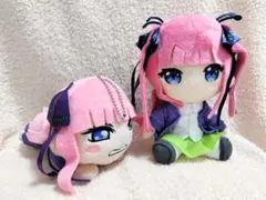 【中古】五等分の花嫁 中野二乃 ぬいぐるみ マスコット 2個セット