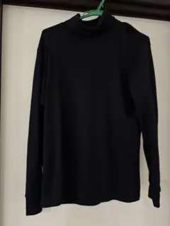 ユニクロ タートルネック 長袖Tシャツ ロンT Lサイズ 黒