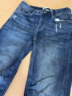 ZARAダメージ加工スキニーデニム ダークブルー