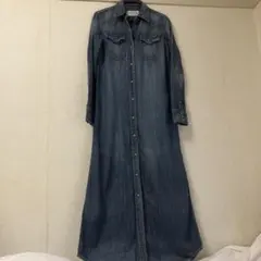 goa ダメージ加工　デニムマキシワンピース