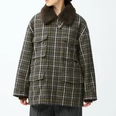 【beautiful people】チェックボアブルゾン