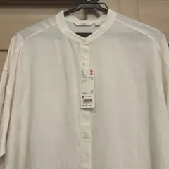 新品未使用タグ付き ユニクロ 長袖シャツ オフホワイト
