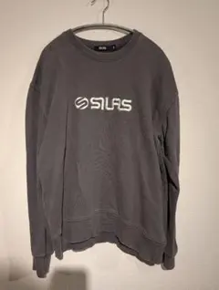 SILAS サイラス 刺繍ロゴ クルーネックスウェット M チャコールグレーのサムネイル