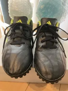 値下げ！美品すぎるadidas COPA トレシュー黒/黄緑 24センチ