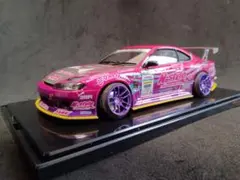 アオシマ 1/24 ニッサン S15シルビア プラモデル 完成品 ケース付