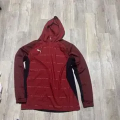 Puma フード付きピステ 赤/黒