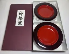 漆器 菓子器 5枚セット 赤と黒