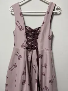 Ank Rouge カトラリー柄ジャンパースカート