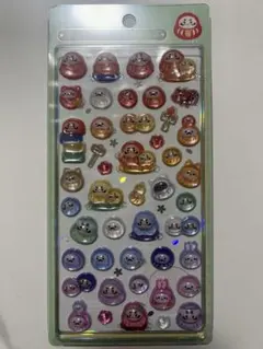 ボンボンドロップシール　和柄　だるま　ダルマ