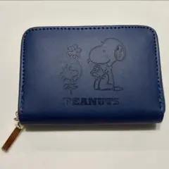 PEANUTS スヌーピー コインケース ミニ財布 ネイビー