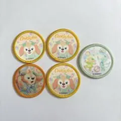 ダッフィー&フレンズ　20周年　ワッペン　クッキーアン　ジェラトーニ　5個セット