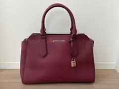 MICHAEL KORS バーガンディ ハンドバッグ