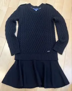 バーバリーブルー Burberry ニットワンピース 38 M L