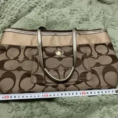 美品 コーチ ブラウン バッグ