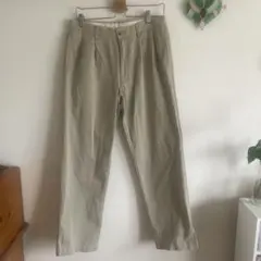 【お値下げ】ベージュ チノパン 後ろポケット付き