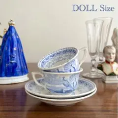 英国アンティーク1834-41♤ ナーサリーティー♤ままごとサイズのC&S x2 英国アンティーク1834-41♤ ナーサリーティー♤ままごとサイズのC&S x2