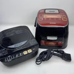 M◆2021年製　アイリスオーヤマ　炊飯器　KRC-ID30-R　IH　3合炊きのサムネイル