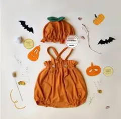 かぼちゃ ベビー ロンパース ハロウィン