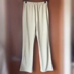 レトロガール ライトグリーン パンツ スリット入り