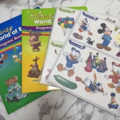 未使用Disney World of English Progress Book