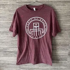海外古着JERZEES紫パープルプリントTシャツ 半袖M