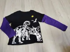 恐竜プリント長袖Tシャツ